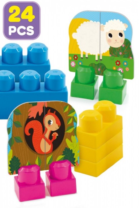 Klocki w plecaku 24 elementy Lisciani