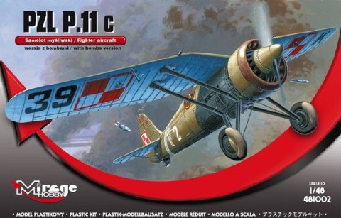 Model plastikowy PZL P.11C 1/48 Edycja kit + model, 2 figurki Mirage