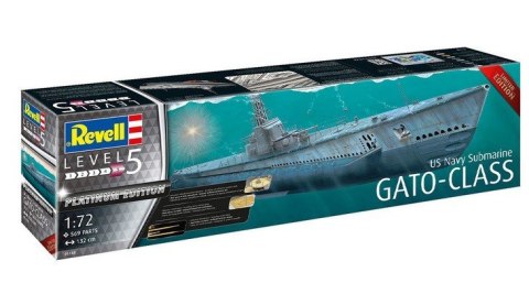 Model plastikowy US Navy Submarine Gato Class Platinum Revell