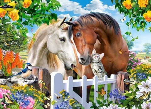 Puzzle 100 elementów Najlepszy przyjaciel konie Castor
