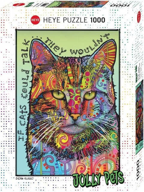 Puzzle 1000 elementów Gdyby koty mogły mówić Heye