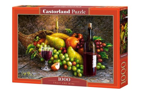 Puzzle 1000 elementów Wino i owoce Castor