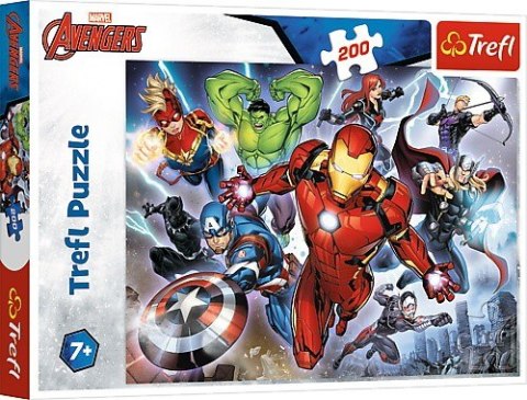 Puzzle 200 elementĂłw Waleczni Avengersi Trefl