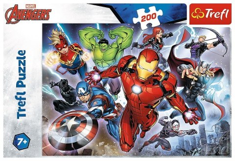 Puzzle 200 elementĂłw Waleczni Avengersi Trefl