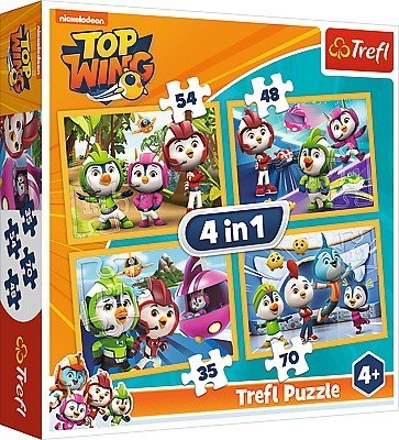 Puzzle 4w1 Ptasia Akademia Trefl