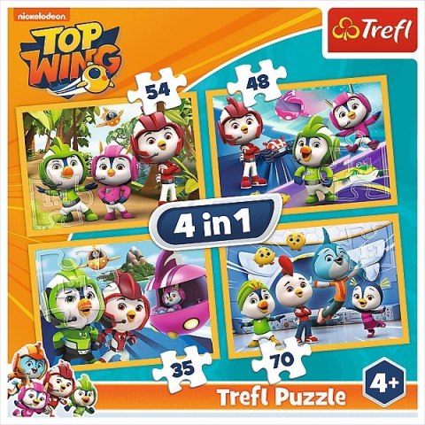 Puzzle 4w1 Ptasia Akademia Trefl
