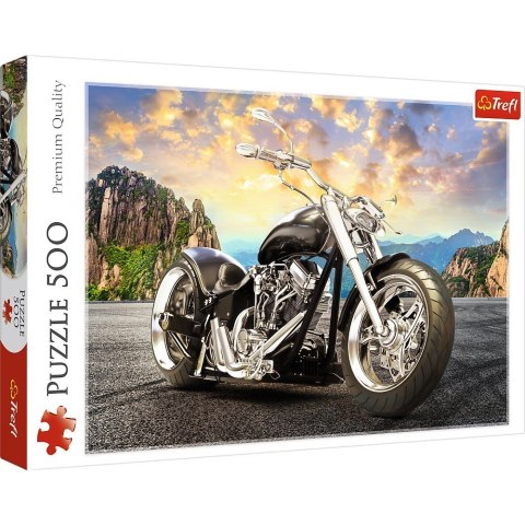 Puzzle 500 elementĂłw Czarny motocykl Trefl