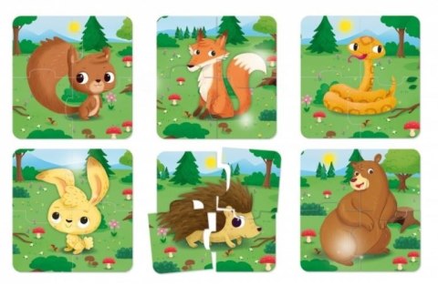 Puzzle - W lesie Carotina Baby Lisciani