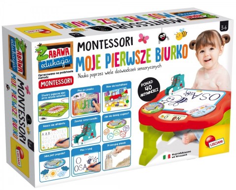 Stolik edukacyjny Montessori Moje pierwsze biurko Lisciani