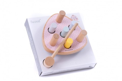 Młoteczek przebijanka drewniana pastelowa IWood