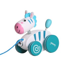 Zebra do ciągnięcia na sznurku Drewniana IWood