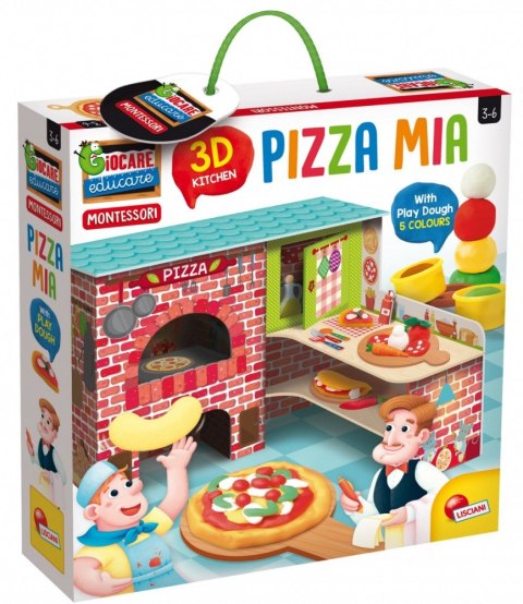 Zestaw Montessori Moja pizza 3D z modeliną Lisciani