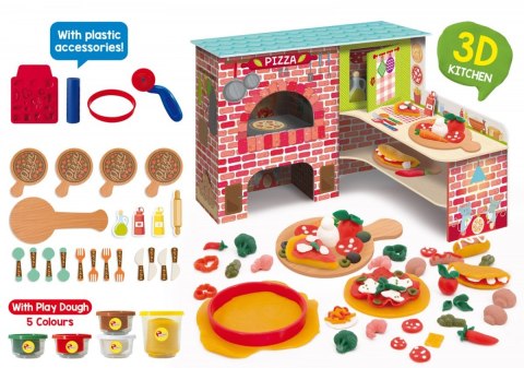 Zestaw Montessori Moja pizza 3D z modeliną Lisciani