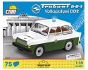Klocki Cars Trabant 601 Volkspolizei DDR 74 elementów Cobi Klocki