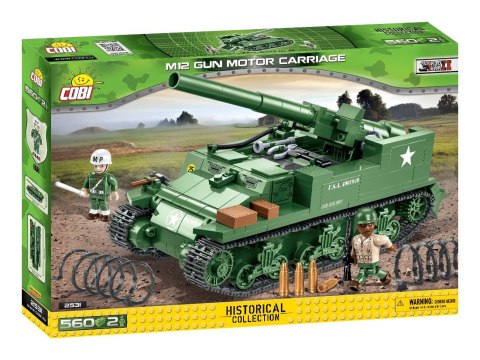 Klocki HC WWII M12 Gun Motor Carriage 560 elementów Cobi Klocki