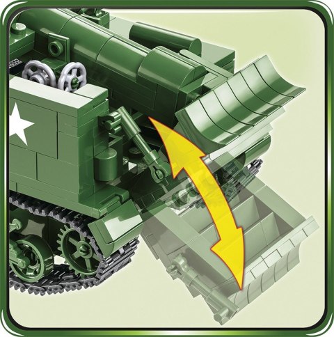 Klocki HC WWII M12 Gun Motor Carriage 560 elementów Cobi Klocki
