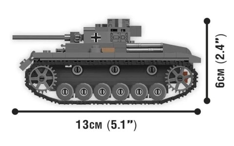 Klocki World of Tanks PZ. KPFW. III AUSF.J 1/48 Cobi Klocki