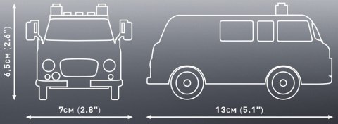 Klocki Youngtimer Barkas B1000 Feuerwehr 151 elementów Cobi Klocki