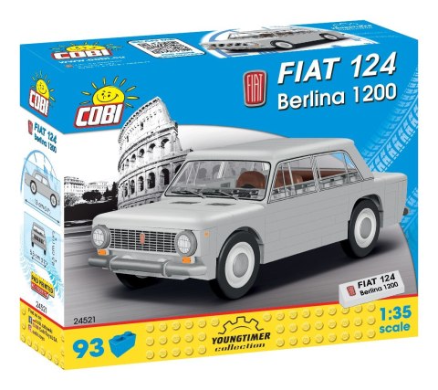 Kocki Youngtimer Fiat 124 Berl ina 1200 93 elementów Cobi Klocki