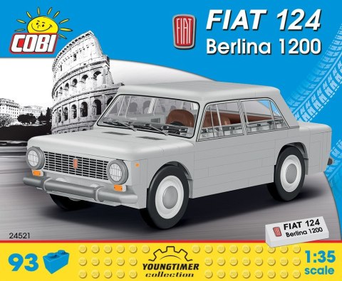 Kocki Youngtimer Fiat 124 Berl ina 1200 93 elementów Cobi Klocki