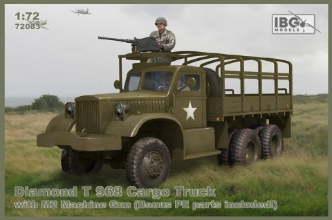 Model plastikowy Diamond T968 Cargo Truck With M2 Machine Gun Ibg