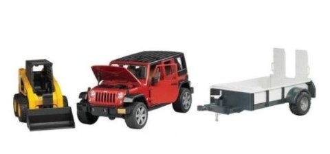 Pojazd Jeep Wrangler Rubicon z przyczepa 1-osiowa BRUDER