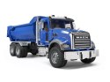 Pojazd Mack Granite Wywrotka LKW niebieska BRUDER