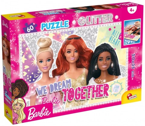 Puzzle 60 elementów Barbie glitter Selfie Lisciani