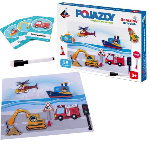 Puzzle magnetyczne - Pojazdy ASKATO