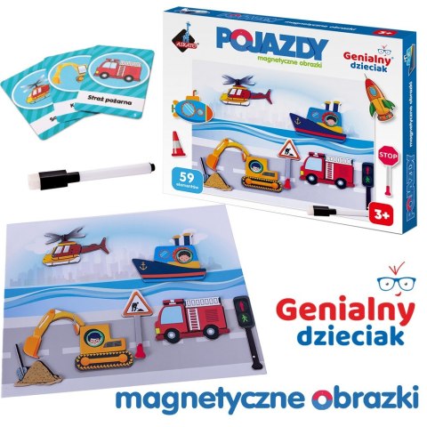Puzzle magnetyczne - Pojazdy ASKATO