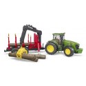 Traktor John Deere 7930 z przyczepą do bali BRUDER