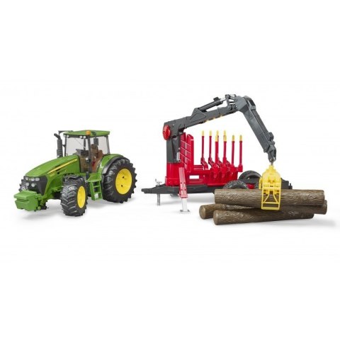 Traktor John Deere 7930 z przyczepą do bali BRUDER