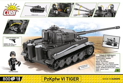 Klocki Historical Collection WWII 800 elementów Panzerkampfwagen VI Tiger Ausf.E Cobi Klocki