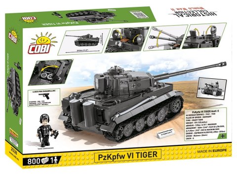 Klocki Historical Collection WWII 800 elementów Panzerkampfwagen VI Tiger Ausf.E Cobi Klocki