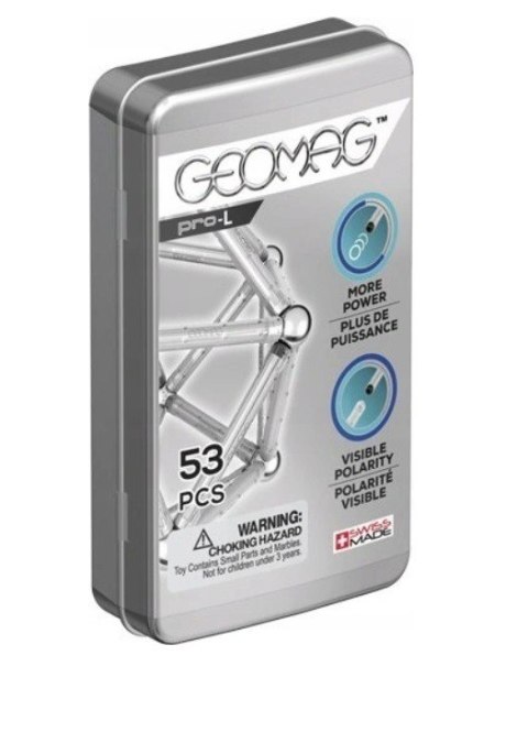 Klocki magnetyczne E PRO-L P 53 elementów Geomag