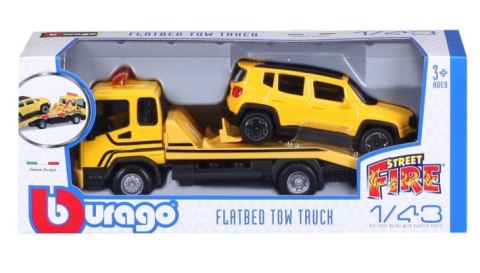 Samochód laweta Street fire flatbed truck Bburago
