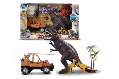 Zestaw figurek dinozaurów z samochodem Artyk