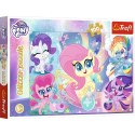 Puzzle 100 elementów Glitter Błyszczące kucyki Pony Trefl
