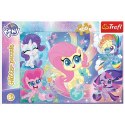 Puzzle 100 elementów Glitter Błyszczące kucyki Pony Trefl