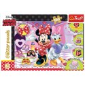 Puzzle 100 elementĂłw Glitter Minnie i bĹyskotki Trefl