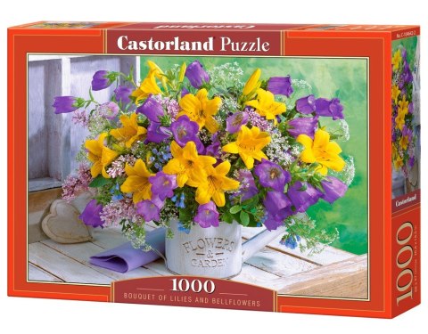 Puzzle 1000 elementów Bukiet lilii i dzwonków Castor