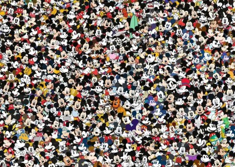 Puzzle 1000 elementów Challange Myszka Miki Ravensburger Polska