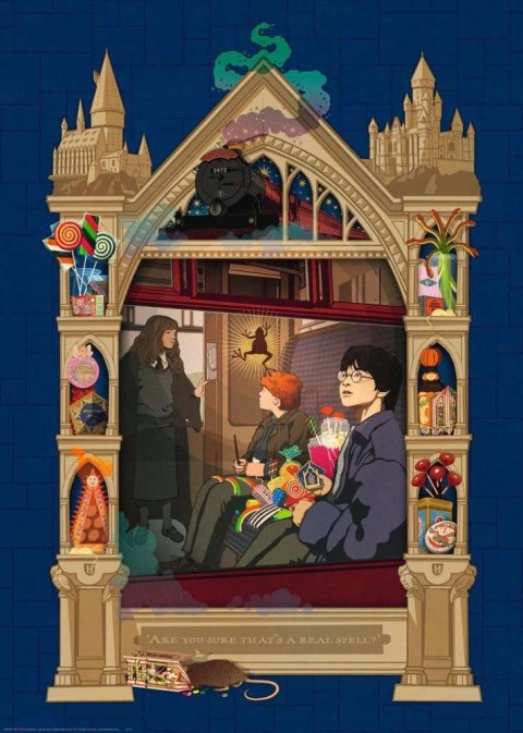 Puzzle 1000 elementów Harry Potter Pociąg do Hogwartu Ravensburger Polska
