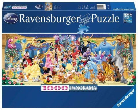 Puzzle 1000 elementów Panorama Postacie Disneya Ravensburger Polska