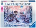 Puzzle 1000 elementów Śnieżne wilki Ravensburger Polska