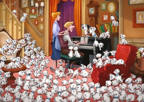 Puzzle 1000 elementów Walt Disney 101 Dalmatyńczyków Ravensburger Polska