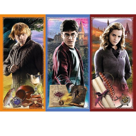 Puzzle 200 elementĂłw W Ĺwiecie magii Harry Potter Trefl