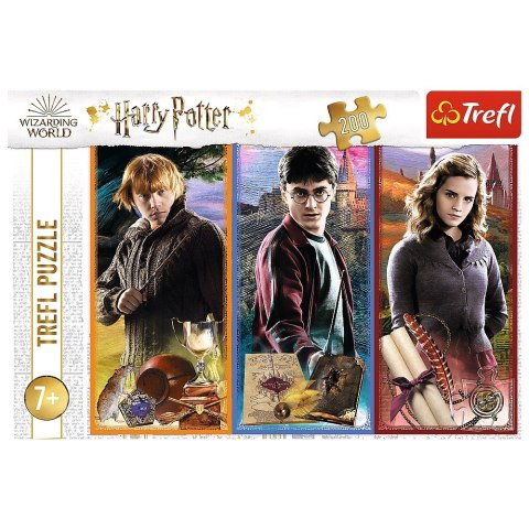 Puzzle 200 elementĂłw W Ĺwiecie magii Harry Potter Trefl