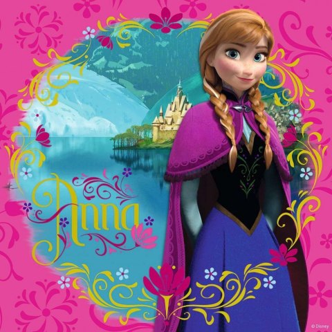 Puzzle 3x49 elementów Kraina Lodu Elsa Anna i Olaf Ravensburger Polska