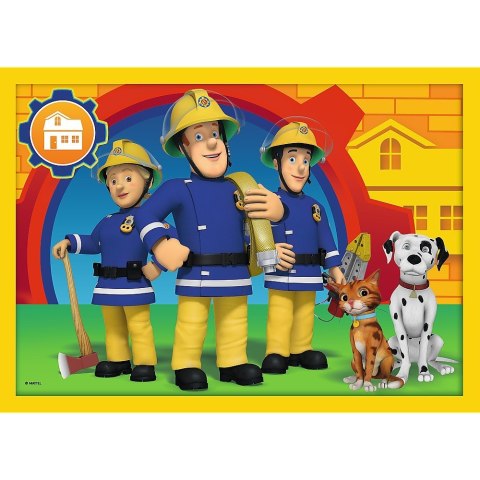 Puzzle 4w1 Pomocny Strażak Sam Trefl